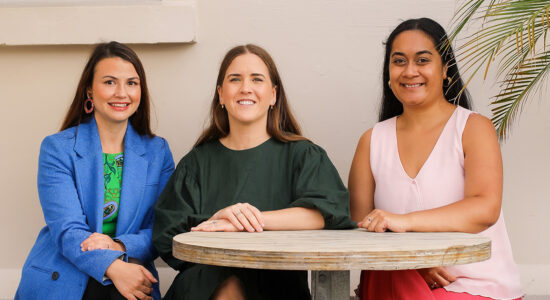 Jobs for Mums co-founders from left: Armela Lush, Eva de Pont, Seimoana Naisali